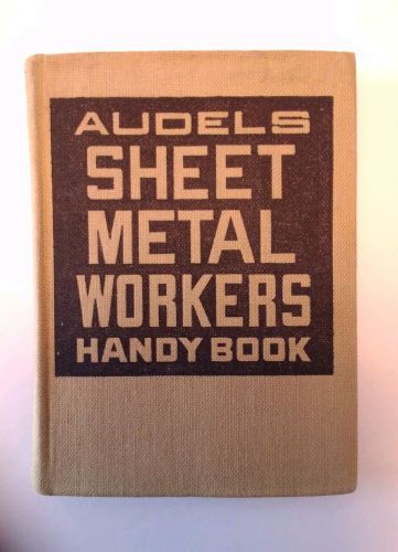 1943 AUDELS SHEET METAL WORKERS HANDY BOOK WELDING HVAC DUCTWORK PATTERN LAYOUT