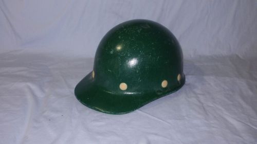 Vintage fibre-metal fiberglass green hard hat ansi class a for sale