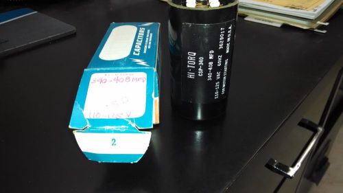 HI-TORQ CSP-340 MOTOR START CAPACITOR 340-408 MFD 125V