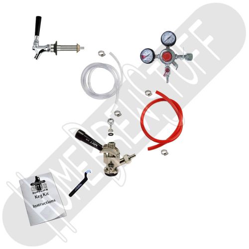 Kegerator conversion kit 1 chrome plated faucet proregulator homebrew draft beer for sale