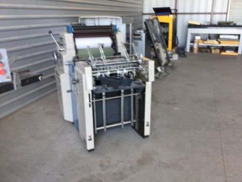 PRINT SHOP EQUIPMENT FROM UNIVERSITY / RYOBI 500N, ROSBACK AUTO STITCHER  / more