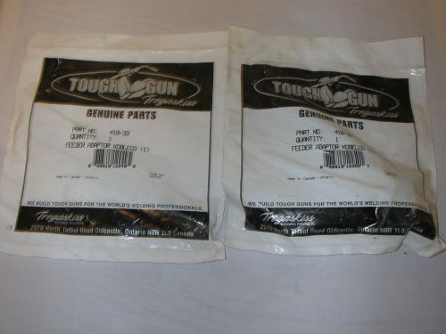 (2) Tregaskiss Feeder Adaptor&#039;s 418-33 &amp; 418-35 Fits Kobelco Feeders  NOS