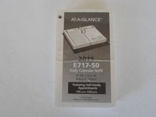 At-A-Glance - 2015 Daily Calendar Refill - E717-50