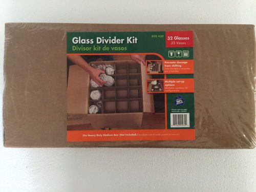 Moving Shipping Box Glass Divider Kit For 32 Glasses Brand New