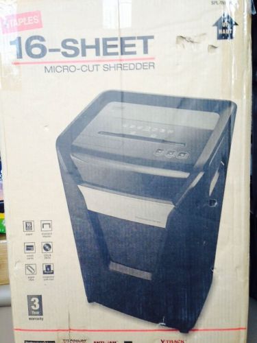 Staples 16-Sheet Microcut Shredder -