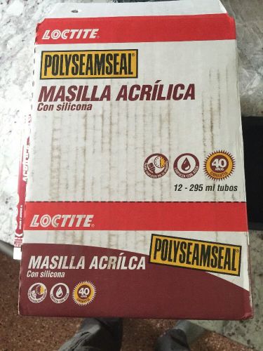 Henkel 1507600 10 oz. polyseamseal acrylic caulk with silicone, white 12 pack for sale