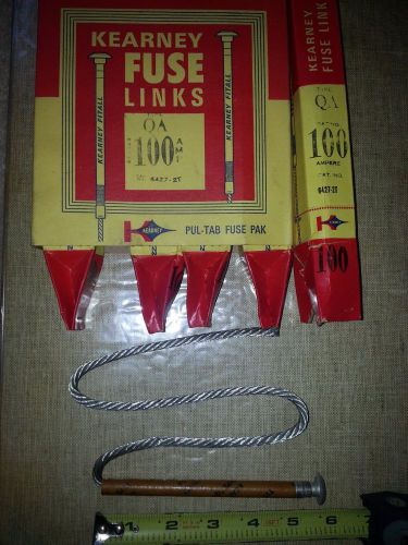 Lot of 5 Kearney # 6427-2T 100 Amp Type QA Fuse Links