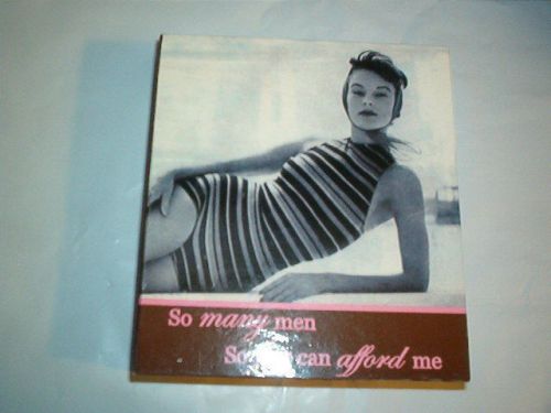 CREDIT CARD CASE &#034;SO MANY MEN SO FEW CAN AFFORD ME&#034;  BY MUD PIE    B34