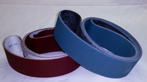 2&#034;x72&#034; sanding belts zirc/ao variety pack knife makers starter kit (9pcs) for sale