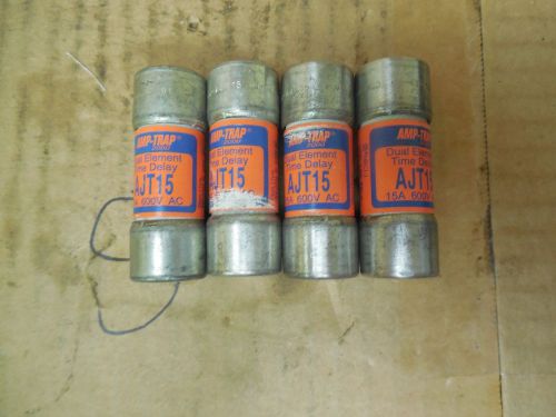 Gould Shawmut Fuse AJT15 15A 15 A Amp Lot of 4 New