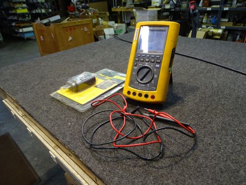 Fluke 865 GMM Graphical Multimeter w/ Test Leads &amp; New FOM Fiber Optic Meter DMM