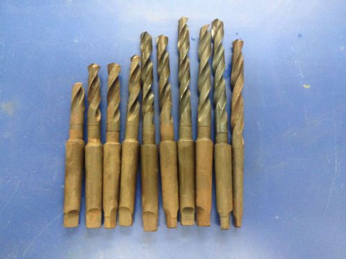 Morse taper Drill bits lot of 10