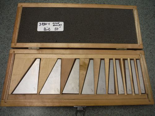 10 Pc  Precision Angle Block Set 1 to 5 Degree &amp; 5 to 30 degree Blocks