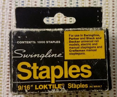 Swingline staples 9/16&#034; loktile № 800-9lt parker black and decker craftsman for sale