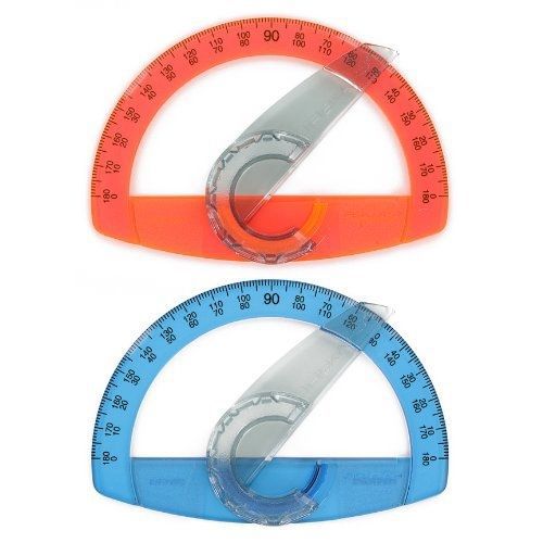 Fiskars Transluscent Plastic Protractors, Each (Colors May Vary)