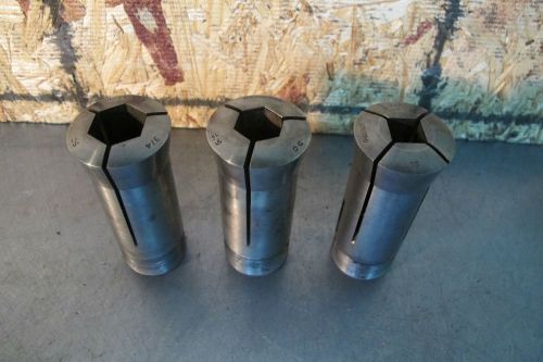 HARDINGE HEXAGON 5C COLLETS  5/8 &amp; 3/4  HARDINGE 5C SQUARE COLLET1/2