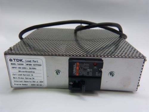 TDK TAS300 Load Port Power Supply 100-240V Fuji Electric Circuit Breaker 3A