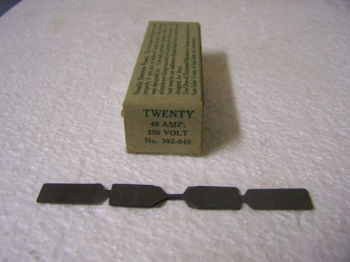 40 Amp 250 Volt Fuse Link Jefferson Super Lag Renewal Link - Qty. 20