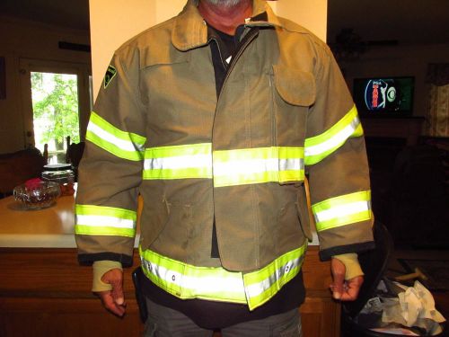 Janesville Lion Firefighter Jacket Turnout Bunker Gear 52 29R