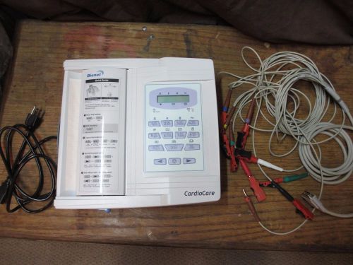 Bionet CardioCare 2000 10 Lead 12 Channel Interpretive EKG System works great