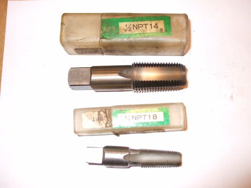 2 Berkley NPT, pipe taps, 1/2&#034; &amp; 1/4&#034;