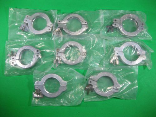 Aluminum hinge clamp vacuum (8x) kf-40 or nw40 and (4x) kf-25 or nw25 -- new -- for sale