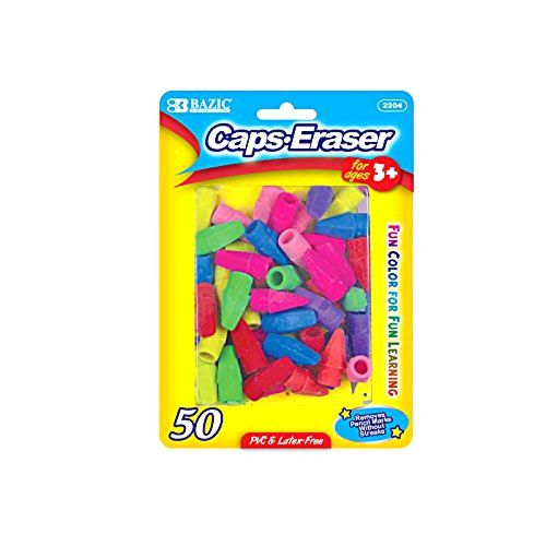 BAZIC Neon Eraser Top (50/Pack)