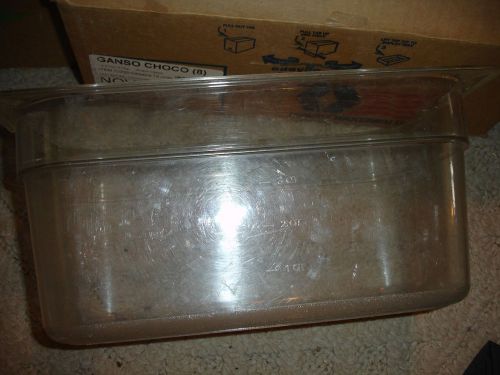 carlisle 5.5 qt third size pan dish 6&#034; deep top notch 10262