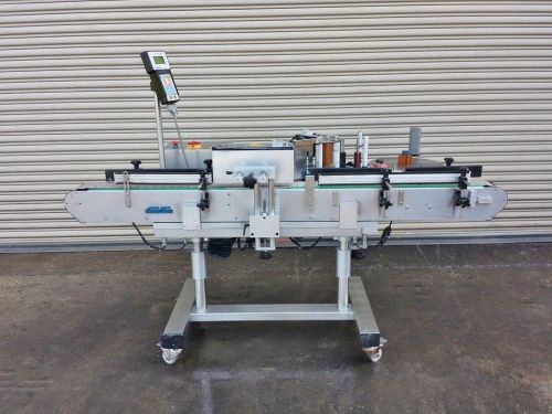 CVC 300 Pressure Sensitive Wrap Around Bottle Labeler w/ Coder, Labeling Machine