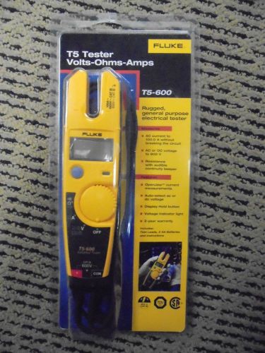 Fluke T5 Tester Volts-Ohms-Amps T5-600 BRAND NEW