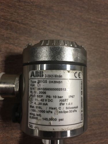 L@@K!! ABB 261gs Pressure Transmitter