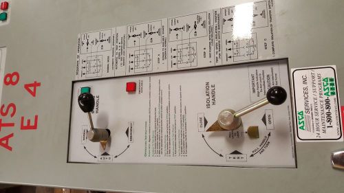 ASCO 400A ATS 480V AUTOMATIC TRANSFER SWITCH 400 AMP W/BYPASS