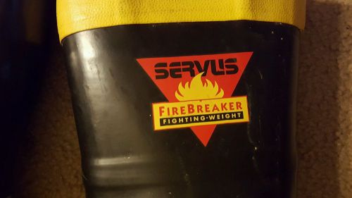 Servus Firebreaker Fire Boots Firefighter Steel Toe USA 16&#034; size 9