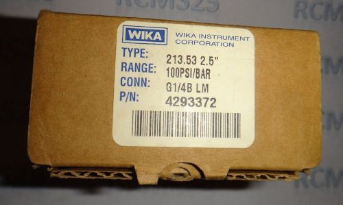 WIKA 213.53 2.5&#034; PSI Gauge 4293372