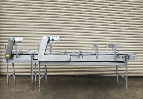 Alliance SS High Speed Slow Down Bottle Conveyor, Pressureless Single Filer