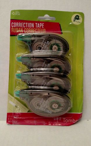 Tombow Classic Mono Correction Tape in Ergonomic Dispenser, 4 Pack (68626)