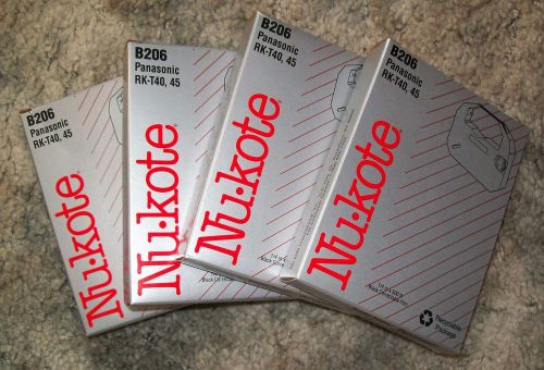 4 Pieces New In Boxes Nu-Kote Panasonic RK-T40, 45 Black Correctable Film&lt;&lt;&lt;&lt;&lt;