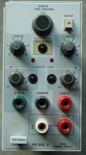 Tektronix PS503A PS 503 Dual Tracing Power Supply Module, Works Great! B033478