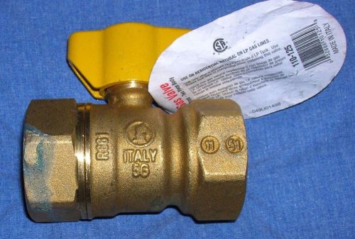 Mueller Gas Ball Valve 1&#034;  Forged Brass 110-125