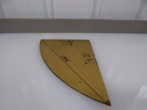 BRASS  C260 1/8 THICK 10.75 X 7.87 X 13.2 X125 10 GAUGE SHEET PLATE TRIANGLE