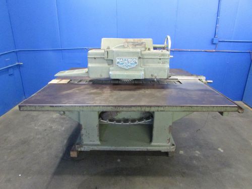 MATTISON STRAIGHT LINE RIP SAW 404~USED WOODWORKING MACHINERY~ONTARIO, CALIF.