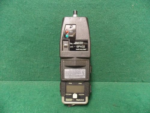 Industrial scientific gas detector tmx412 w/ sp402 sampling pump &amp; leather case% for sale