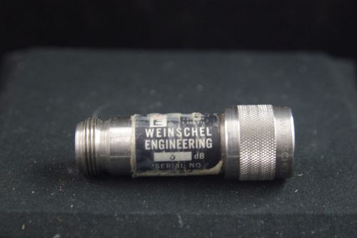 One Weinschel Engineering 3 dB RF Microwave Attenuator