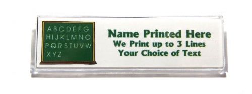 Blackboard ABC Custom Name Tag Badge ID Pin Magnet for Teacher School Tutor