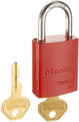 Master lock 6835mkred lockout tagout high visibility master keyed aluminum for sale