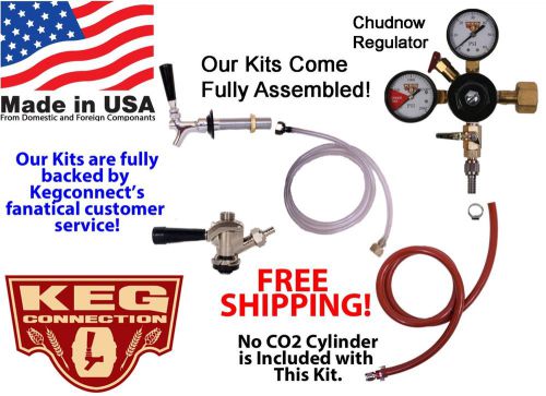 1 Tap Kegerator Standard Conversion Kit w/beer shank and faucet (CK2100S-Ebay)