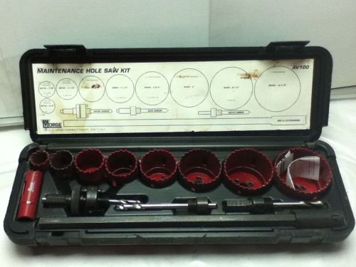 USED MORSE AV100 HOLE SAW KIT