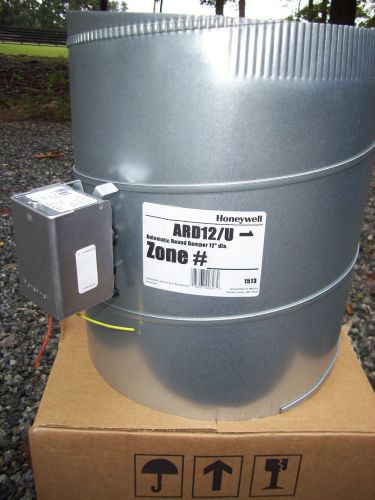 Honeywell Round Automatic Zone Motorized Damper 12&#034; ARD12/U NIB 24v, $79.00