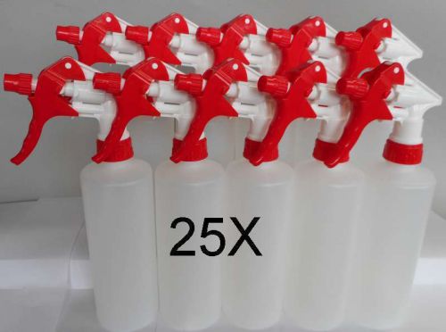 Trigger Sprayer Bottle Red, 25 Pack, Spray Bottle, Heavy Duty, Industrial