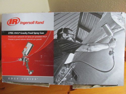 Ingersoll rand 270g edge series hvlp gravity feed spray gun black new in box for sale